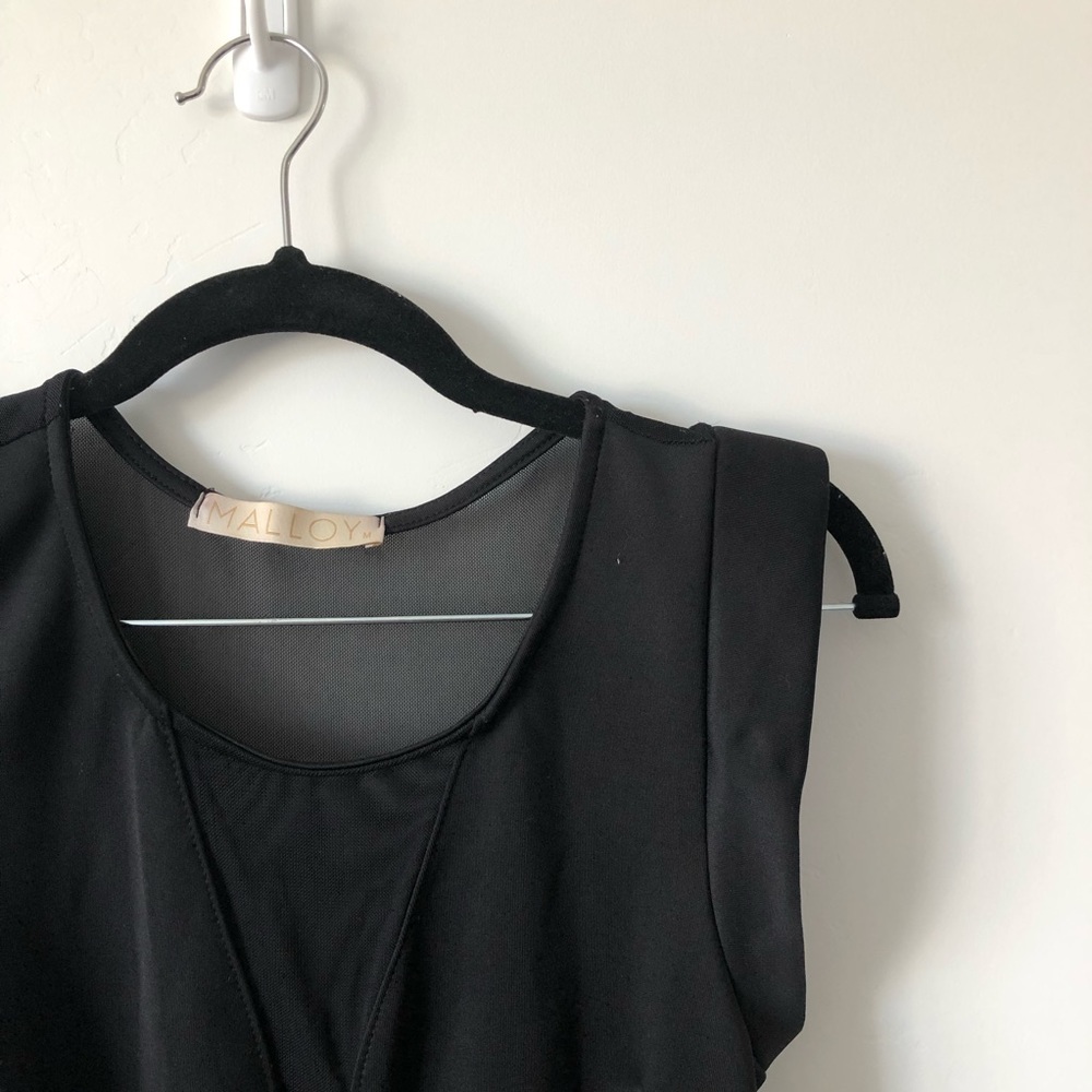 Malloy A Line Mech Cutout Cocktail Dress